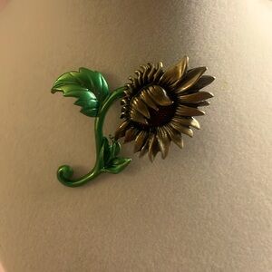 SUNFLOWER BROOCH